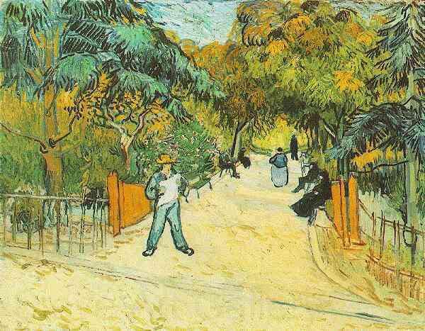 Vincent Van Gogh Entrance to the Public Park in Arles Spain oil painting art